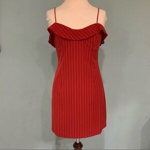 Etophe Studios Women Stripped Red Casual Good‎ Girl Dress Size Large
